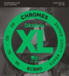 D Addario D'Addario ECB80 basszusgitár húrkészlet flat wound 40-95