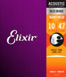 Elixir 80/20 Bronze Nanoweb 12-húros akusztikus húrkészlet 010-047