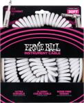 Ernie Ball fehér telefonzsinór kábel 9M egyenes-pipa