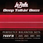 La Bella 760 Deep Talking Flatwound basszusgitár készlet 45-105