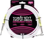Ernie Ball PVC hangszerkábel 3M pipa-egyenes fehér