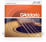 D Addario D'Addario EJ42 Ph Bronz húrkészlet rezonátoros gitárhoz 016-056