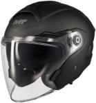 MT Helmets Casca Moto Cosmo SV S Pure Black Matt A1 Jet DOT ECE 22.06 1450gr cu Sunvisor MTH000KRA553 (MTH000KRA553)