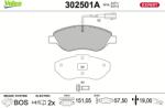 VALEO set placute frana, frana disc VALEO EXPERT 302501A (302501A)