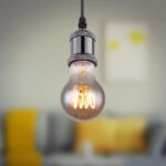 GLOBO Sursă de lumină LED E27, 4, 5 W, 150 lm, lumină de lumânare, sticlă fumurie (11403FS)