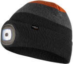 NEO Caciula cu lanterna cu LED, negru-gri-portocaliu WARM 81-631 (81-631)