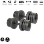 GazoFitness 2 x 14Kg. (Össz: 28Kg)Menetes súlyzórúddal