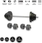 GazoFitness Hardcore Készlet 67, 5 kg (Menetes kézisúlyzórúddal)
