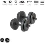 GazoFitness 2x8, 5Kg Menetes súlyzórúddal