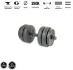 GazoFitness Állítható 14 kg-os Kézi Súlyzó (Menetes Súlyzórúddal)
