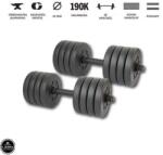 GazoFitness 2x 11, 5 Kg. (Össz: 23Kg. )Menetes súlyzórúddal