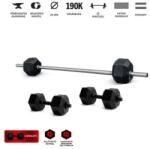 GazoFitness Hardcore Hatszögletű Súlyzó Csomag (Összesen: 30 kg)