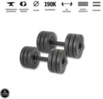 GazoFitness 2x8, 5 Kg Menetes súlyzórúddal