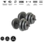 GazoFitness Kézi Súlyzó 2 x 19Kg(Össz: 38Kg)Menetes súlyzórúdda