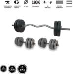 GazoFitness Hardcore Szett Francia rudas 50 Kg (Menetes kézisúlyzórúddal)
