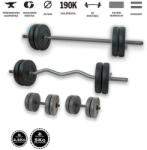 GazoFitness Hardcore Szuperszett 66 Kg (Menetes kézisúlyzórúddal)