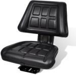 vidaXL fekete traktorülés háttámlával 48 x 48 x 52 cm (210156VidaXL)