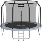 Rebel Active PRO trambulin 8 láb / 244 cm, hálóval, létrával, fekete (RBA-8001)