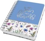 Sigel Misty Meadows spirálfüzet, A5, pontozott, 120 lapos, keményfedeles (JN619)