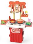 Raya Toys Детска кухня в куфар Raya Toys - 4 в 1, червена, 19 части (506122057) - ozone