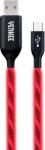 YENKEE YCU 231 kábel USB A 2.0 / micro USB (1m) (red) (LED) (35052177) (35052177)
