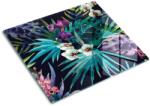 tulup Edzett üveg vágódeszka, Tulup, Akvarell orchidea, Fekete, 60x52 cm, 010010520040000050181 (010010520040000050181)