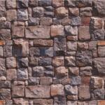 Blueback MAT Fotótapéta négyzet barna és szürke kőfal 300 x 200 cm (BBIMG3665)