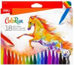 Deli Carioci Deli DLEC10010 ColoRun, 18 culori (DLEC10010)