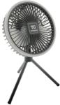 TUNGSRAM Ventilátor és LED lámpa asztali/függő 3 seb. USB-C 17.5x33cm IP20 antracit TG-001 (TG-001)