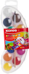 Kores Acuarele 12 culori 25mm cu pensula akuarellos mini kores (KO30101)