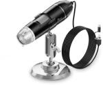 Inskam 321-B цифров USB-C микроскоп със стойка, 1600x увеличение, 1080p (321-B)