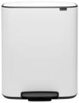 Brabantia Cos de gunoi Brabantia Bo Pedal 1003188, 2x30 L, Inchidere lina, Baza antiderapanta, Alb (1003188) Cos de gunoi