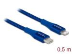 Delock Adat- és töltőkábel USB Type-C - Lightning iPhone , iPad és iPod készülékhez kék 0, 5 m MF (85415) - pepita