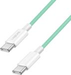 LogiLink Cablu Logilink USB 2.0 Type-C, C/M - C/M, 480 Mbps, 60 W, din nailon, verde, 1, 5 m