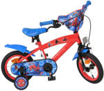 E & L Cycles Bicicletă pentru copii cu roți ajutătoare E&L cycles - Spiderman, 12 (20502-CB12)