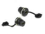 Delock HDMI-A beépített csatlakozó porvédelmet biztosító fedéllel (86969) - pepita