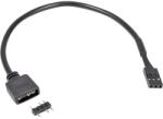 Inter-Tech Adapterkábel 3Pin 5V RGB VDG csatlakozóhoz fekete 20cm 88885550 (88885550)