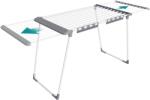 SONGMICS clothes airer, floor dryer, extendable wings, wing clothes airer, 22 m drying area, wing clothes dryer with sock holder, foldable, pearl white-dove gray LLR522WK01 (LLR522WK01)