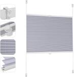 Sekey pleated blinds without drilling, window pleated blinds Klemmfix blinds 130 cm wide, tensioned opaque sun protection window blind, 130x150cm, blue-gray - BL-1330