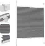 Sekey pleated blinds without drilling, window pleated blinds Klemmfix blinds 80 cm wide, tensioned opaque sun protection window blind, 80x210cm, dark gray - BL-1224 (BL-1224)