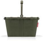 Reisenthel carrybag XS cord dark matcha - Stable shopping basket with practical inner pocket - Elegant and water-repellent design - BN5057