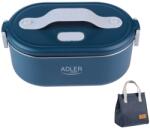 Adler Cutie electrică de prânz Adler AD-4522, 800 ml, până la 70°C, recipient din oțel inoxidabil pentru alimente, geantă termoizolantă de 5 L - Albastru