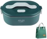 Adler Cutie electrică de prânz Adler AD-4522, 800 ml, până la 70°C, recipient din oțel inoxidabil pentru alimente, geantă termoizolantă de 5 L - Verde