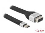 Delock FPC lapos csík kábel USB Type-C - VGA (DP Alt Mode) 13 cm (86935) - pepita