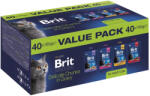 Brit Brit Premium by Nature macskaeledel felnőtt macskáknak 40x100g (finom filék mártásban)