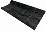 Wertcraft Polipropilén gyomirtó/mulcsfólia, Wertcraft PP10002100, 2 m X 100 m, 100g/nm sűrűség, fekete csíkokkal, UV védelemmel