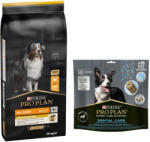 PRO PLAN 14kg PURINA PRO PLAN Adult Light/Sterilised száraz kutyatáp+345g snack ingyen