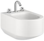 Roca Fali bidé 3 csapfuratos porcelán, piszkosfehér A3570C6910 (A3570C6910)