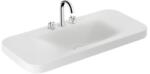 Roca BAIA 1100 mm pultra ültethető mosdó 3 furatos csaptelephez törtfehér 66x47x6 CM A3270CE000 (A3270CE000)