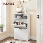 VASAGLE Cipőtároló, Vasagle, fehér, 102x60x24 cm (LBC040W01-LR)